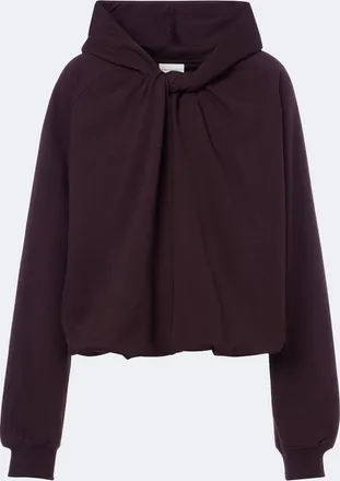 Dries Van Noten Hooded cotton jersey sweatshirt