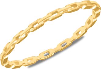 MAX + STONE 14k Yellow Gold Chain Link Ring