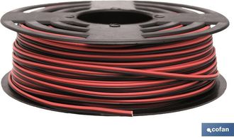cofan Rollo 100m Cable Paralelo Rojo/negro (2x0,75)