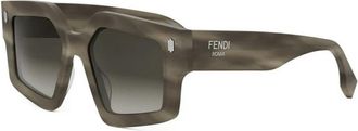 Fendi Roma Fe 40162I 50F Zonnebril - unisex - Zonnebrillen - Groen - 52 MM - Accessoires