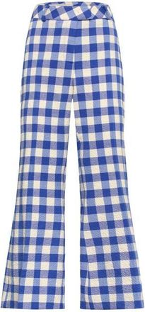 Maison Common Vichy Trousers Ankle Lenght in Blue/white at Nordstrom, Size 40