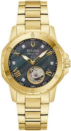 Bulova Marine Star Bracelet Watch, 35mm in Gold at Nordstrom Rack