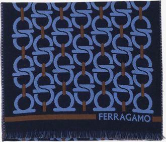 Ferragamo Sciarpa Salvatore Ferragamo In Lana Con Ganci