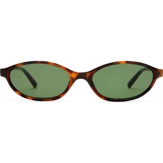 AIRE Earthshine 54mm Oval Sunglasses in Dark Tort /Green Mono at Nordstrom