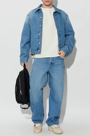 Rhude T-shirt With Logo, Mens, Cream