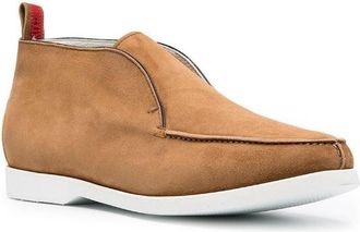 Kiton Goatskin Slip-On Boot - Tan