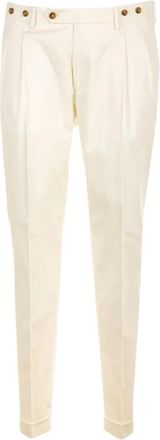 Berwich Morello Broek - Heren - Nette broeken - Wit - XL - Katoen - Broeken