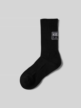 Kenzo Socken mit Label-Print in Black, Gr&ouml;&szlig;e 39-41