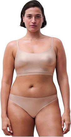 Chantelle Soft Stretch Thong Womens Underwear Golden Glow, Cotton/Polyamide/Elastane