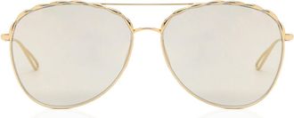 Elie Saab 008/S 0J5G JO Womens Sunglasses Gold Size 59