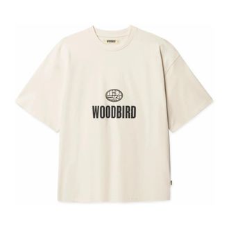 Woodbird T-Shirts, male, White, L, WBBeam Nine Tee