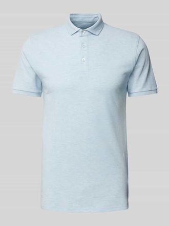 Bruun & Stengade Poloshirt mit kurzer Knopfleiste Modell MONIR in Hellblau, Gr&ouml;&szlig;e XXL