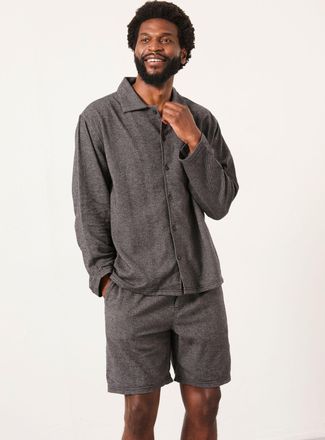 Fat Face FatFace Charcoal Grey Brushed Twill Pyjama Shorts