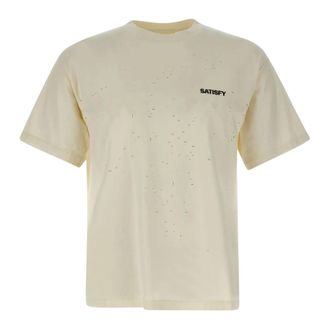 SATISFY Satisfy - MothTech T-Shirt - Heren - Tops - Beige - Maat: S Katoen
