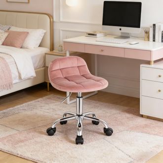 STILVORA Silla De Oficina, Silla De Sal&oacute;n, Taburete De Oficina Con Ruedas, Silla De Maquillaje Giratoria (solo Sillas)
