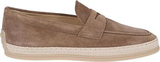 Tod's Pantofla Gomma Loafer - Heren - Loafers - Beige - 39 EU - Leer - Schoenen