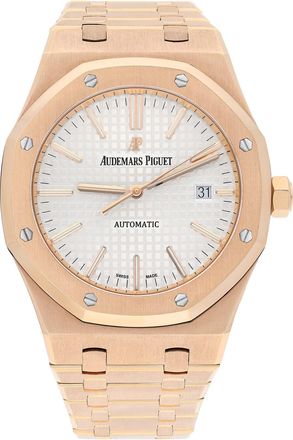 Audemars Piguet Pre-owned Audemars Piguet Royal Oak Silver Dial Mens Watch 15400OR.00.1220OR.02