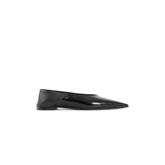 Saint Laurent Carolyn Leather Ballet Flats