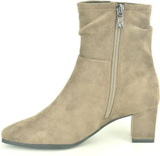 Caprice Fronsdaim Botje 5cm - Dames - Laarzen met Hak - Grijs - 39 EU - Schoenen