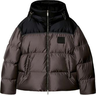 Off-white Grijze Winterjas - Heren - Winterjassen - Grijs - M - Jassen