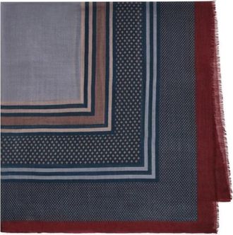 Maliparmi Prints Foulard Sjaal - Dames - Wintersjaals - Veelkleurig - ONE Size - Wol - Accessoires