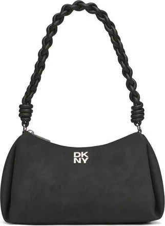 DKNY Remy Top-Zip Shoulder Bag in Black/silver at Nordstrom