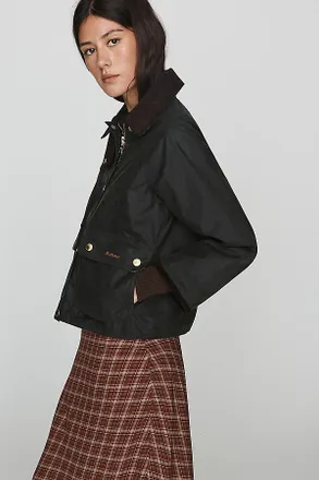 Barbour 100% Cotton Cropped Beadnell Jacket
