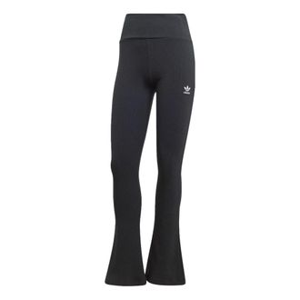 adidas (WMNS) adidas Essentials Rib Flared Pant Black II8056