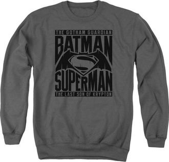 Gildan Batman V Superman Title Fight Adult Crewneck Sweatshirt