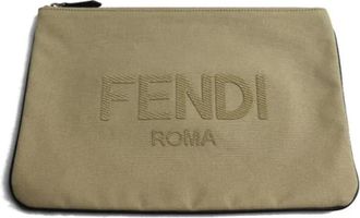 Fendi Vintage, unisex, Beige, ONE Size, Katoen, Pre-owned Leather fendi-bags