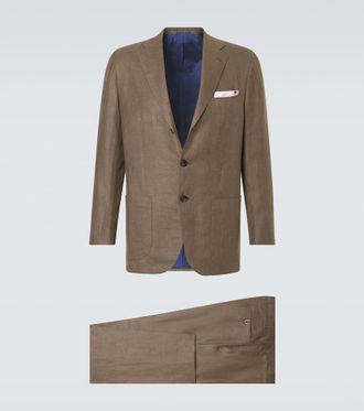 Kiton Linen, wool, and silk suit