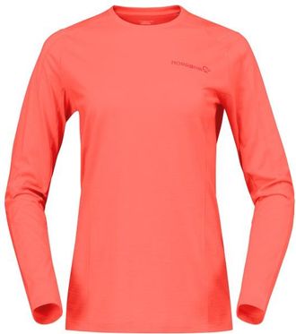 Norr&oslash;na Falketind EqualiserUll Long Sleeve Merinoshirt f&uuml;r Damen | orange