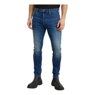 Stone Island Gemerceriseerd Katoen Ripstop Chino - Heren - Skinny Jeans - Blauw - W29 - Katoen - Jeans