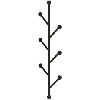 Dmora Appendiabiti Fani, Attaccapanni, Portabiti multiuso, Appendiabiti da parete, 22x5h94 cm, Nero - Dmora