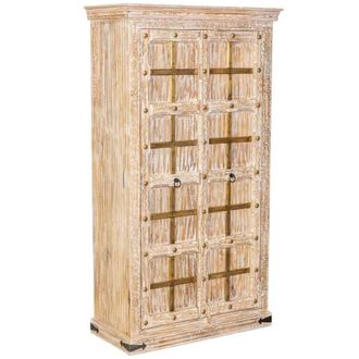 Wanderlust Deco Armario de madera beige 99x46x180 alt. cm