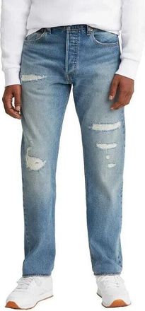 Levi's 501 93 798300149 Jeans Mens Blue Medium Wash Denim Straight Leg MCWW189