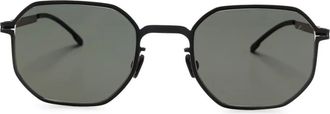 Mykita Zonnebril met geometrisch montuur - Zwart