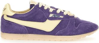 Autry Windspin suede and leather trainers