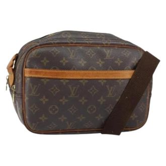Louis Vuitton Pre-owned Cross Body Bags, female, Brown, Size: ONE SIZE Pre-owned Canvas Cross Body Bag