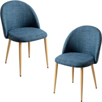 Regalos Miguel Packs Sillas Comedor - Pack 2 Sillas Vint Tela - Azul Marino