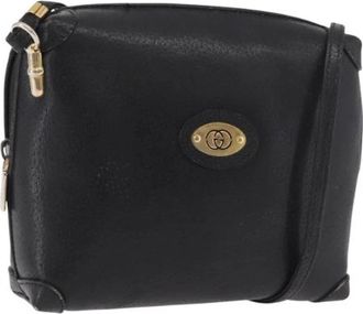 Gucci Pre-owned Vintage Schoudertas - Dames - Vintage Schoudertas - Zwart - ONE Size - Leer - Vintage