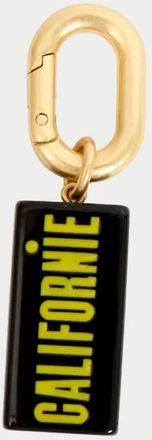 Clare Vivier Womens Californie License Plate Fob In Black