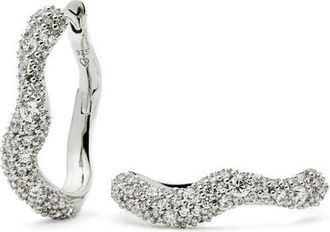 Missoma Small Molten Snow Huggie Hoop Earrings in Silver at Nordstrom