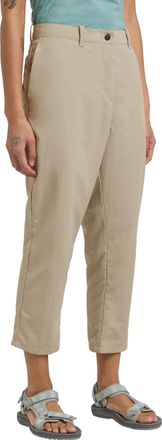 Jack Wolfskin Outdoorhose JACK WOLFSKIN TIHAMA 7 8 PANTS W, Damen, Gr. 34, Normalgr&ouml;ssen, grau (stone), Oberstoff: 100% POLYAMID; Futter 1:00% POLYESTER, Hosen Outd