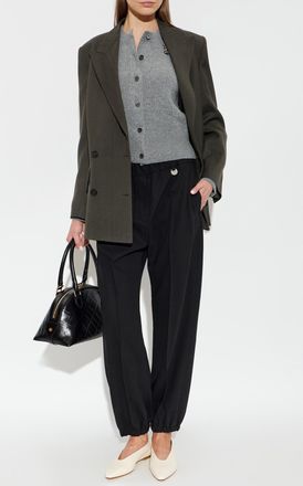 Burberry Wool Trousers Lidian, Womens, Black