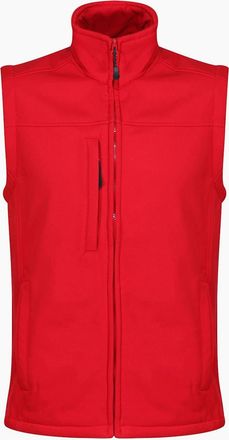 Regatta Mens Regatta Mens Flux Softshell Body Warmer - Red - Size: 44/Regular