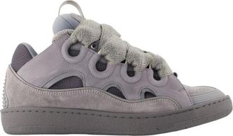 Lanvin Curb Monocolor Sneakers - Heren - Sneakers - Grijs - 43 EU - Schoenen