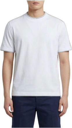 Brunello Cucinelli Tops, Heren, Wit, S, T-Shirts