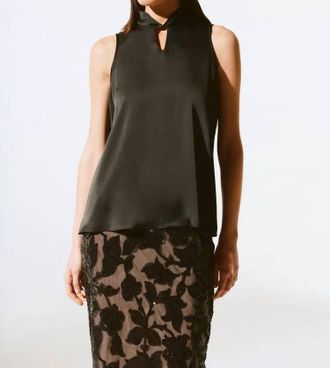 Joseph Ribkoff Satin Top In Black