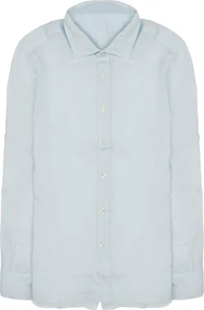 120% Lino Minimalist Slim-Fit Linen Casual Shirt